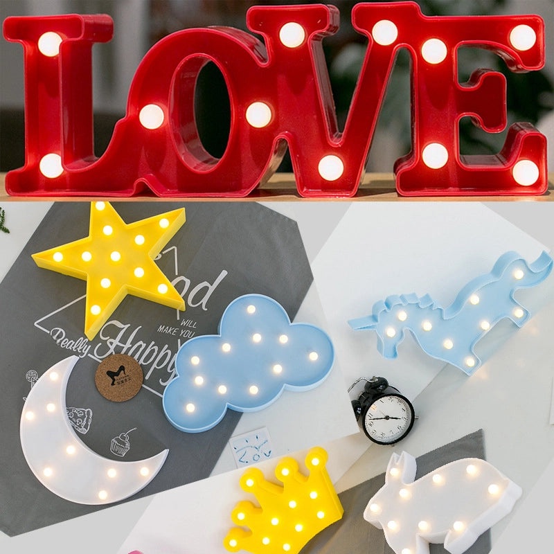 Korean Chic LED Flamingo Cactus Pineapple Cloud Decorative Table Lamp Nightlight | Home Decor Lighting