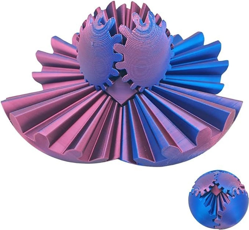 3D Printed Gear Ball Fidget Toy | Stress Relief Toy