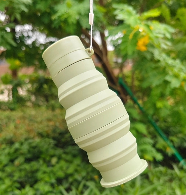 Stylish Single Solid Color Silicone Water Bottle for Everyday Use|Home & Kitchen Accessories