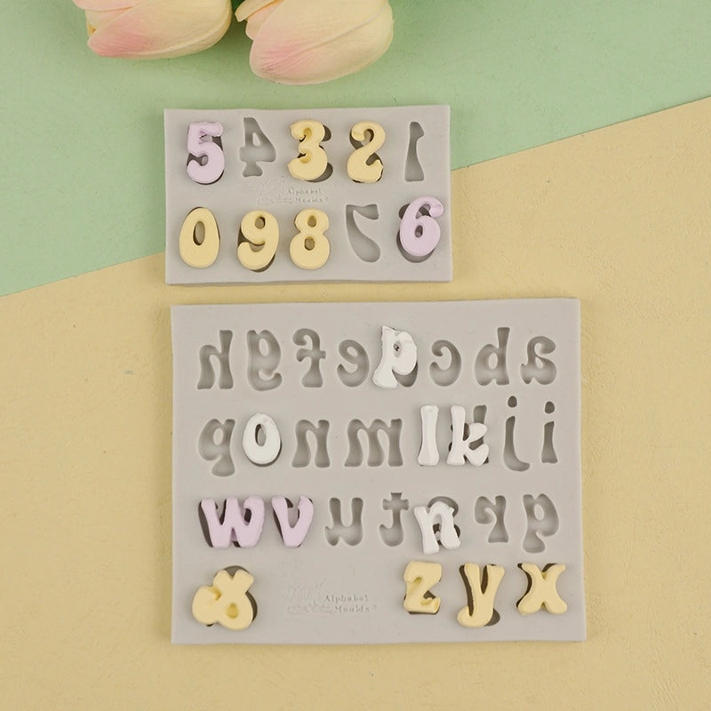 Casual Elegant Pastoral Letter Silicone Kitchen Mold 1 Piece | Kitchen Tools & Gadgets