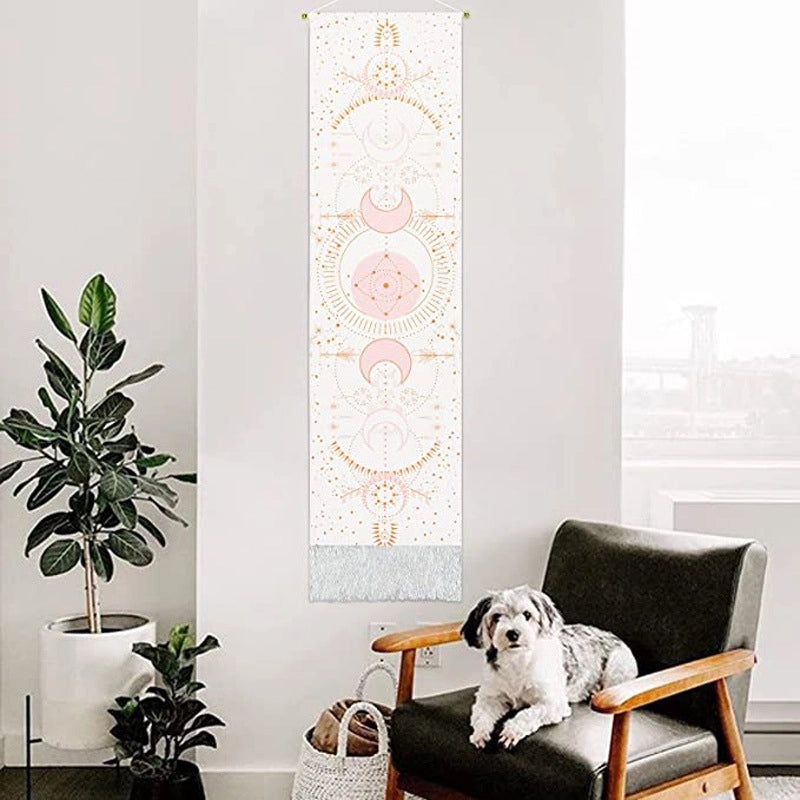 Modern Cotton Linen Polyester Tapestry Wall Art with IG Aesthetic Print|Home Decor Wall Hangings