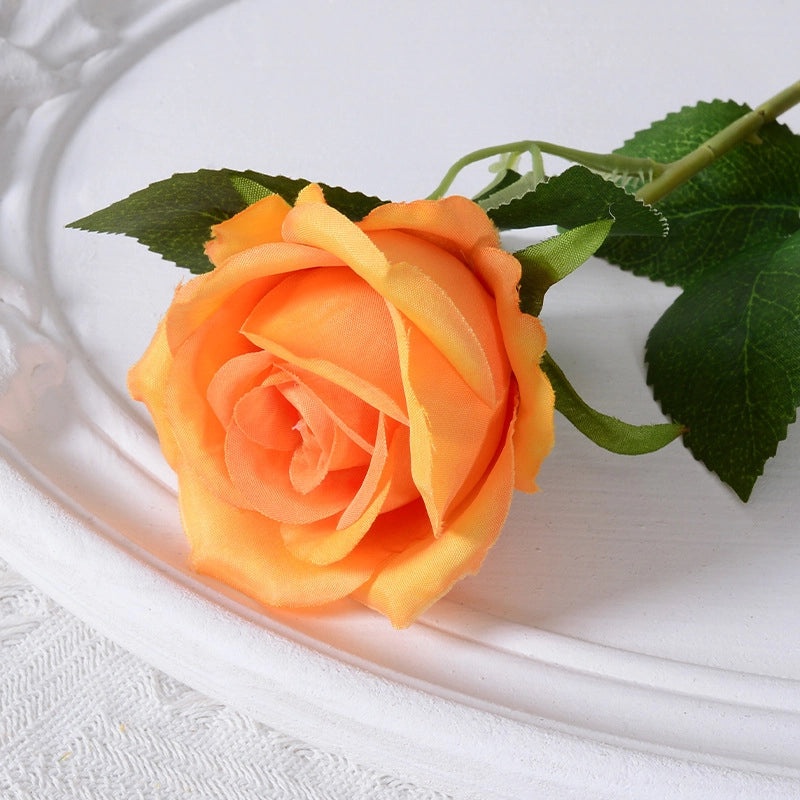 Artificial Rose Single Stem Flannel Flower for Home Wedding Valentine's Day Decoration|Home Decor & Wedding Accessories