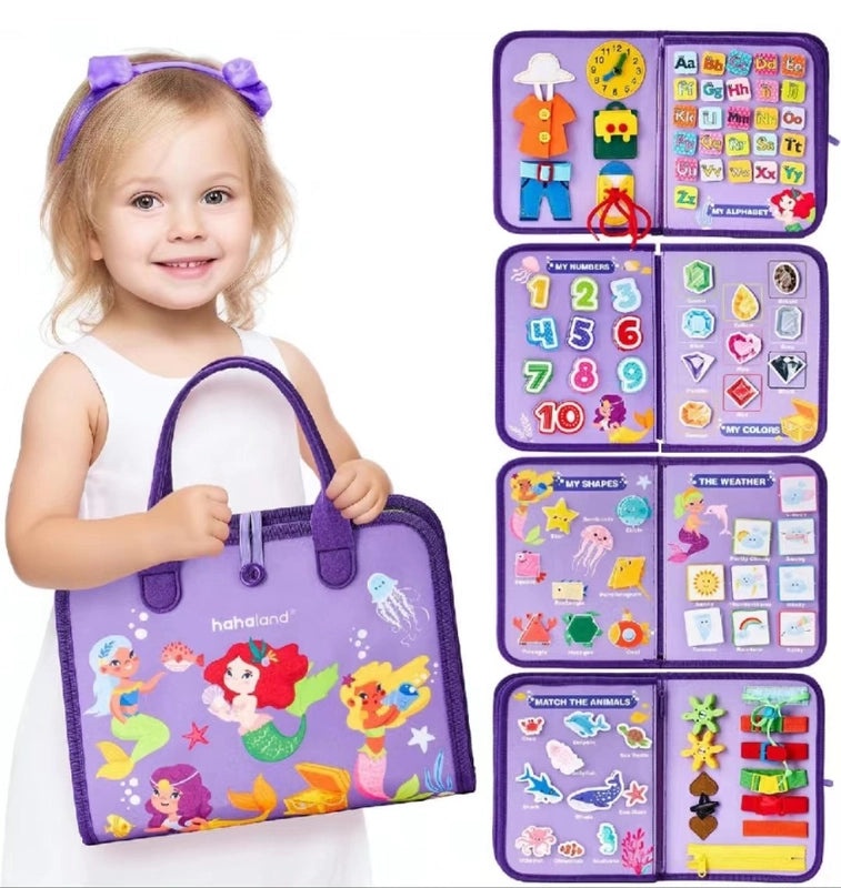 Soft Animal Felt Book for Toddlers 3-6 Years|Educational Baby Toys