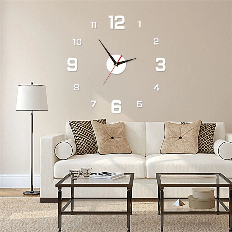 Stylish Round Acrylic Wall Clock for Modern Home Decor|Home Decor & Clocks