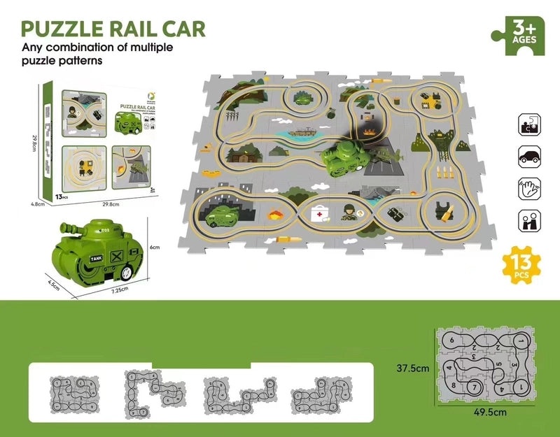 Christmas Tree and Snowman Puzzle Toys | Holiday Decorations