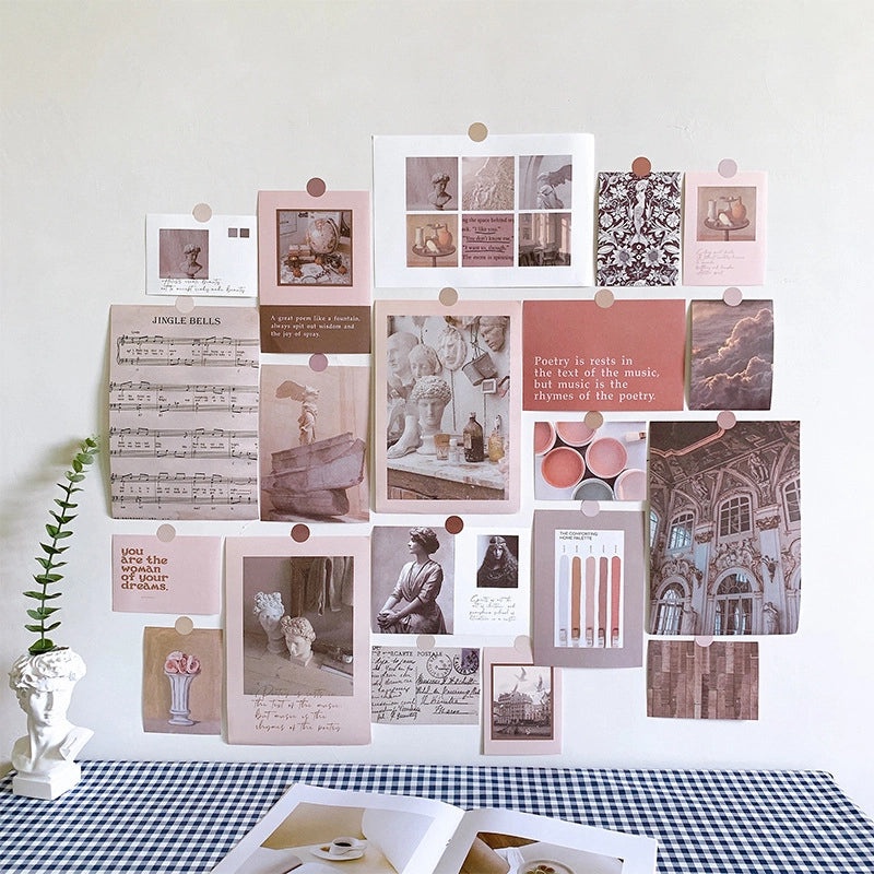 Vintage Style Oil Painting Landscape Paper Wall Decal | Home Decor