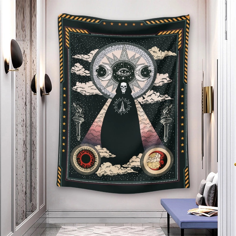 Bohemian Moon and Flower Wall Tapestry Cloth for Home Room Decor|Home Decor Tapestries