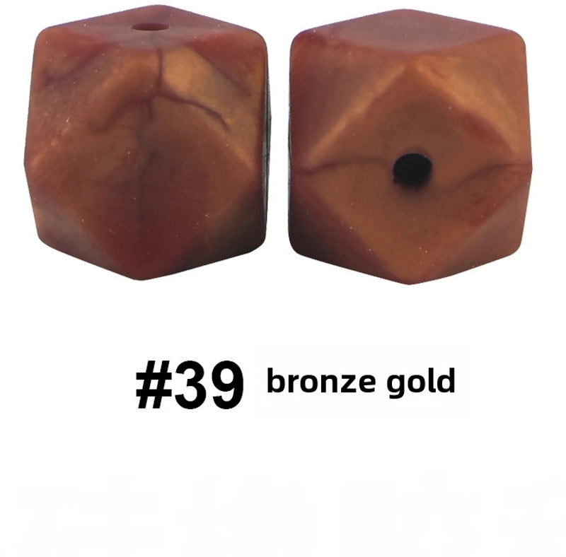 17mm Silicone Octagonal Beads for Pacifier Chains DIY Accessories | Baby & Mom Essentials