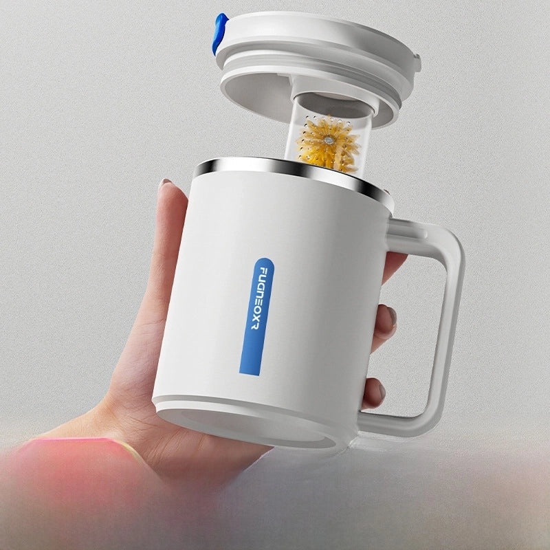 Stainless Steel Travel Mug With Lid And Spoon | Drinkware & Travel Cups