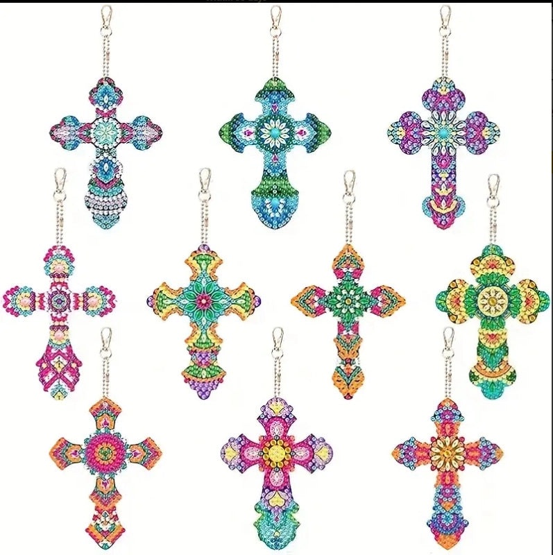 DIY Diamond Painting Keychain 1012 Pieces Variety Platform Explosions Design | Keychains & Accessories