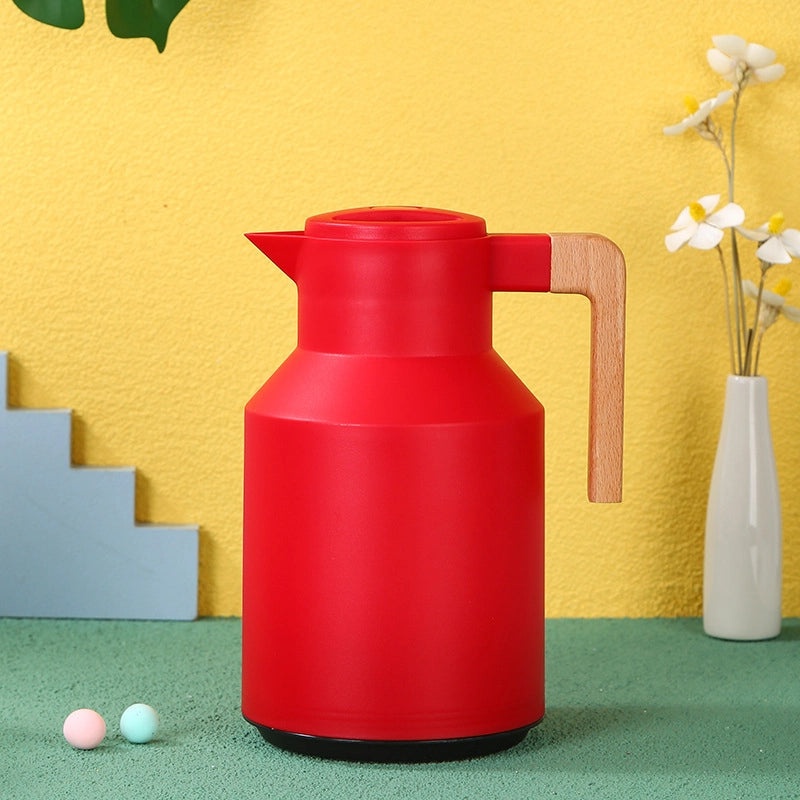 Nordic 1L Glass Liner Thermal Kettle Hot Water Bottle Boiling Thermos Coffee Pot | Kitchen Appliances