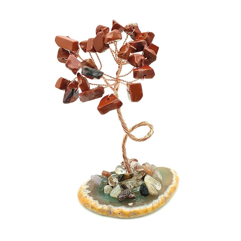 Elegant Minimalist Chinoiserie Tree Crystal Ornament | Home Decor & Accessories