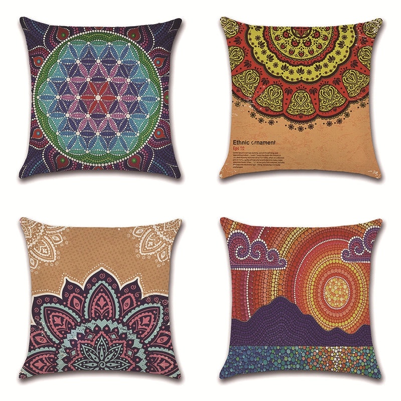 Minimalist Printed Linen Pillow Covers for Couch and Sofa Decor | Home Decor