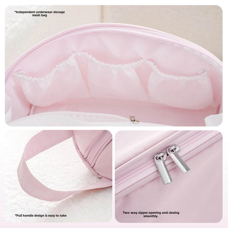 Travel Underwear Storage Bag Large Capacity Waterproof Zippered Portable Packing Organizer|Travel Accessories
