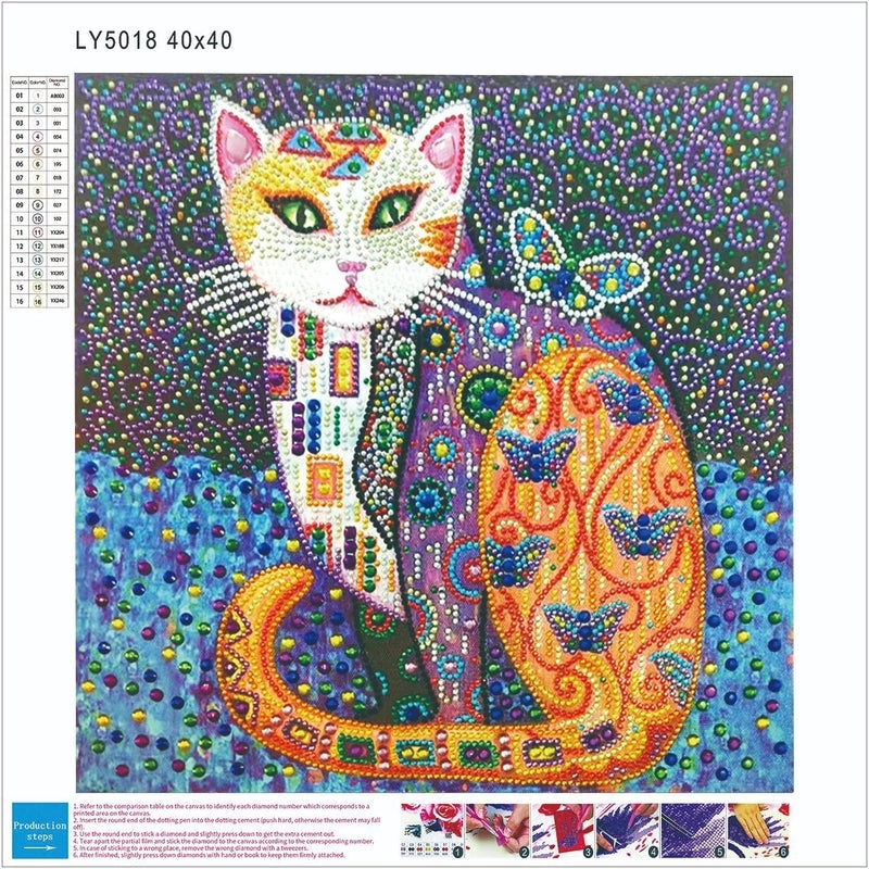 5D Owl Diamond Painting DIY Kit Bright Resin Art for Living Room Bedroom Wall Decor|Diamond Painting Kits