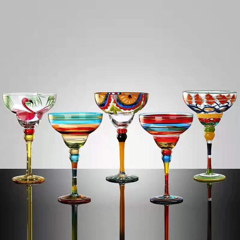 Elegant Casual Fruit Crystal Wine Glass - Single Piece|Home & Kitchen Tableware