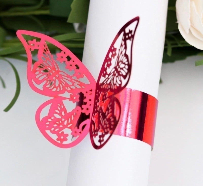 Retro Animal Butterfly Napkin Ring Synthetic Fibre 1 Pc|Home Decor Table Accessories
