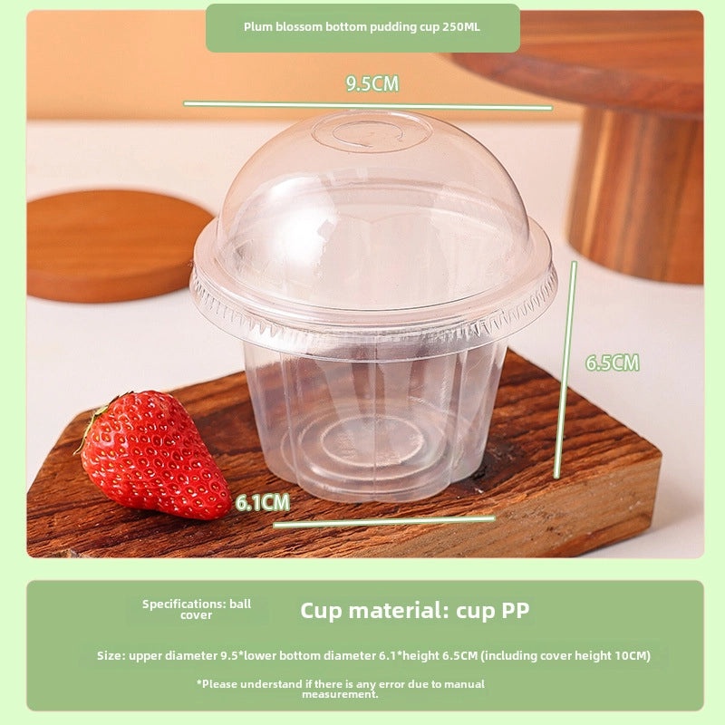 Disposable Ice Powder Bowl with Lid | Commercial Disposable Dessert Packaging