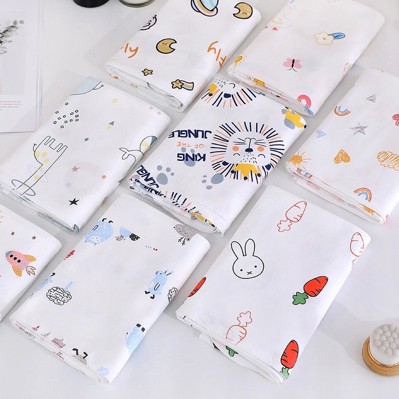 Adorable Cartoon Print Cotton Baby Blanket Soft Infant Accessory|Baby Blankets & Swaddles