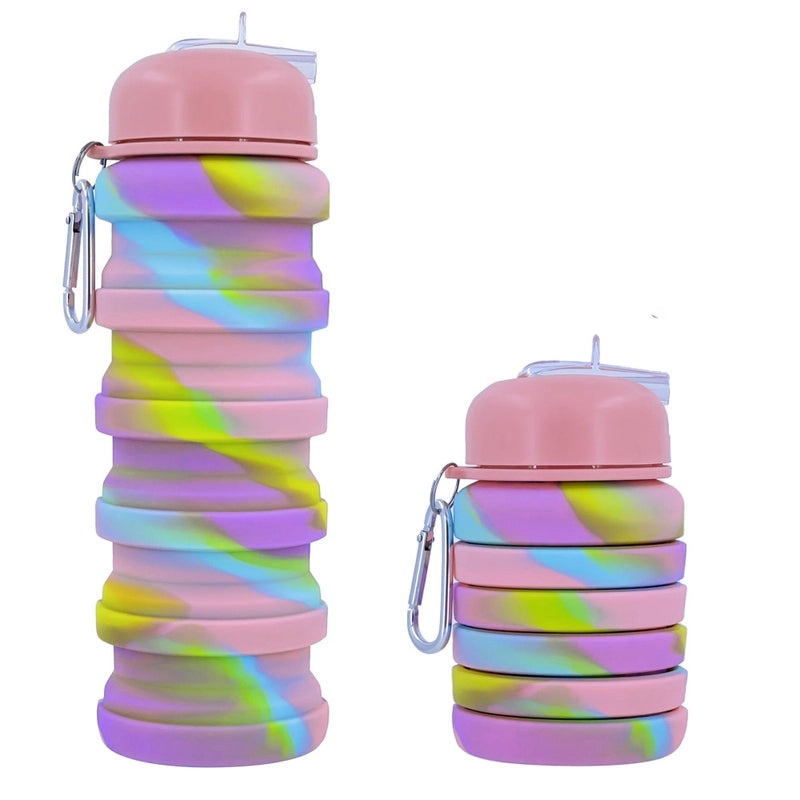 Tie Dye Silica Gel Water Bottle Casual Style | Drinkware & Water Bottles