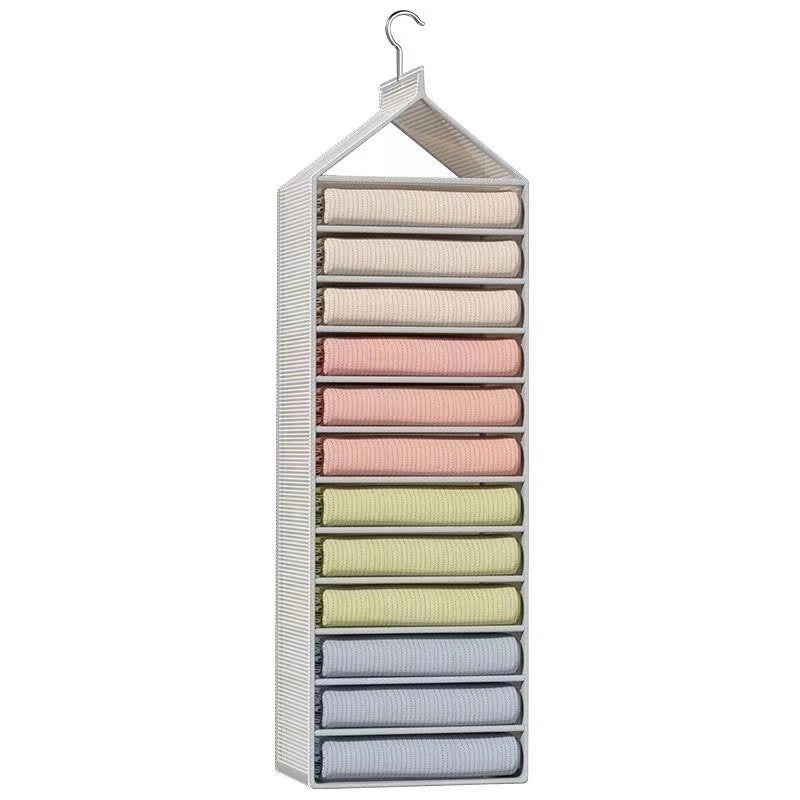 Hanging Pants Storage Bag Organizer for Wardrobe | Home Storage & Organization