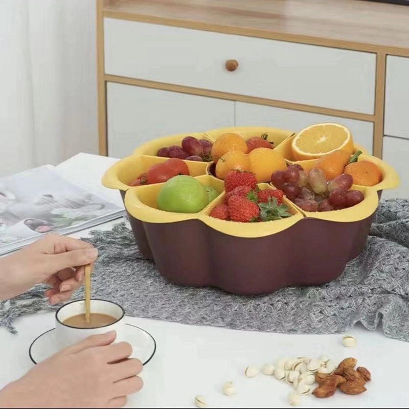 Junxin Multi-use Hot Pot Drying Basket Fruit Candy Nut Serving Tray Plastic Storage Plate|Kitchen Storage & Organization