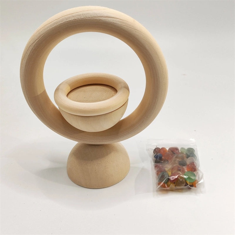 Artistic Round Pine Wood Carved Home Fragrance Diffuser | Home Decor & Fragrance