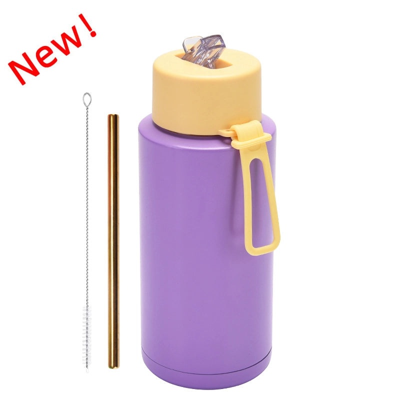 Insulated Stainless Steel Thermos Mug in Solid Colors for Everyday Use|Drinkware & Thermoses