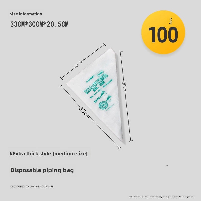 Medium Thickened Milking Oil Squeeze Bag for Baking Cake Decorating Disposable 100pcs | Baking Tools & Accessories