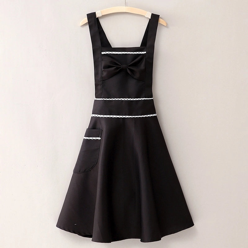 Cute Princess Style Pure Cotton Apron for Women Summer Cooking Both Home and Catering | Kitchen Aprons & Accessories