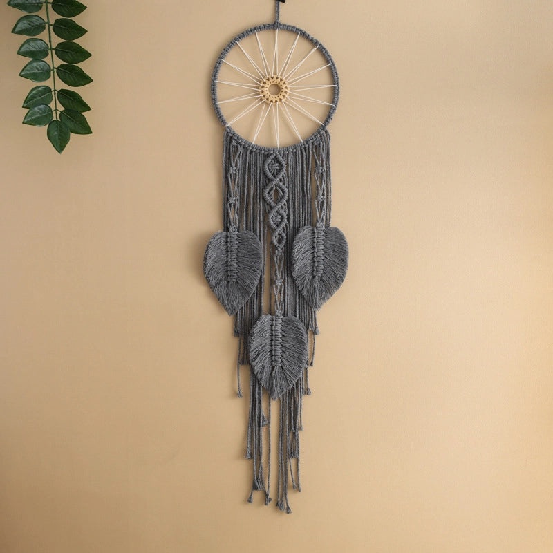 Bohemian Dreamcatcher Wall Hanging Wood Frame Cotton Rope Iron Decor|Home Decor Tapestries