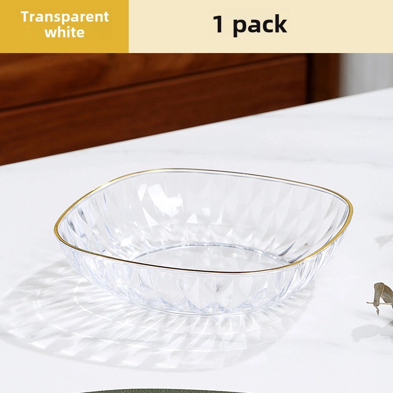 Light Luxury Transparent Premium Bone Dish for Dining Table | Tableware & Dining Accessories
