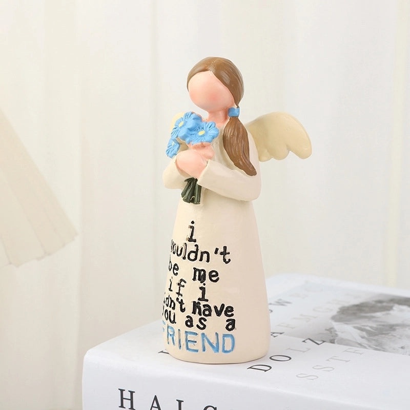 Charming Pastoral Angel Resin Figurines | Home Decor Ornaments