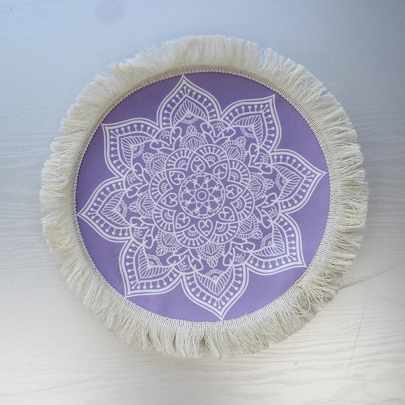 Baroque Inspired Solid Color Jute Placemat Single Piece|Home Decor & Tableware