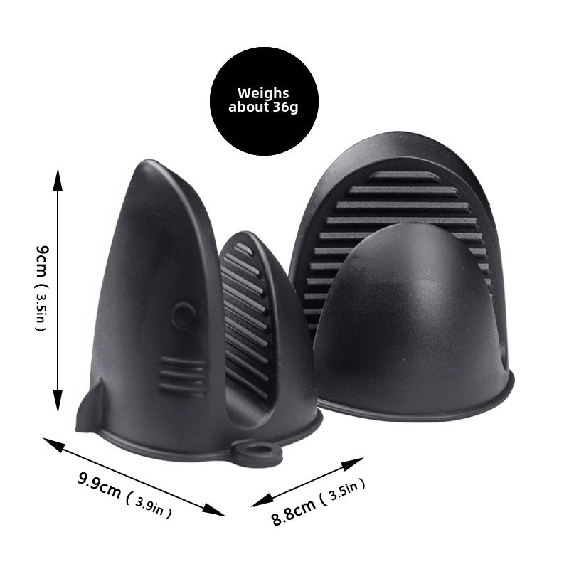 高温耐热鲨鱼硅胶防烫夹|厨房用品和烹饪工具