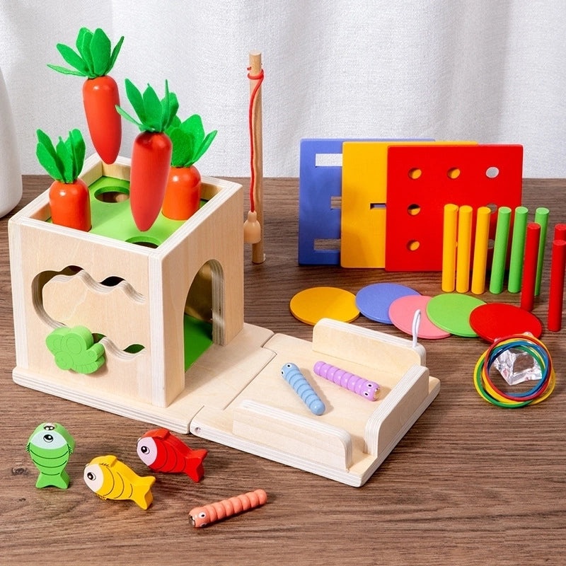 Wooden Geometric Animal Learning Toys for Babies 0-2 Years and Toddlers 3-6 Years | Educational Toys & Games
