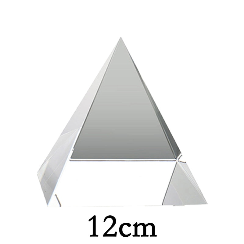 Minimalist Triangle Pyramid White Crystal Ornament for Christmas and Valentine’s Day|Home Decor & Holiday Decorations
