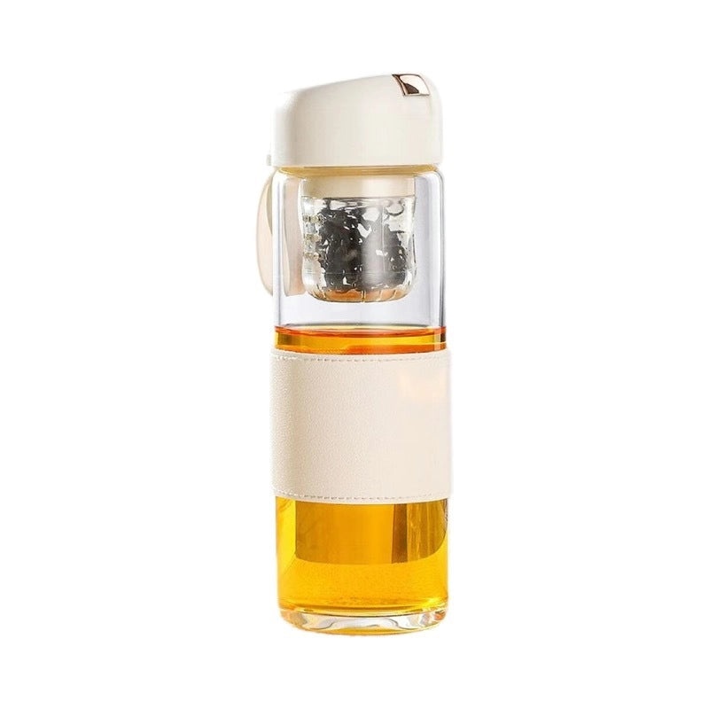 Magnetic Elastic Large Capacity Tea Glass with Built-in Strainer High Color Value Gift Cup|Home & Kitchen