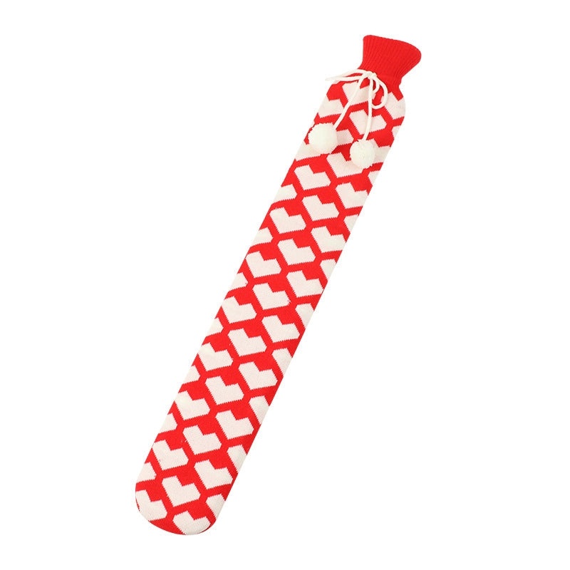 Cartoon Plush Hot Water Bag UK Christmas Hand Warmer Soft Long Water Filling Hot Water Bottle|Home & Living