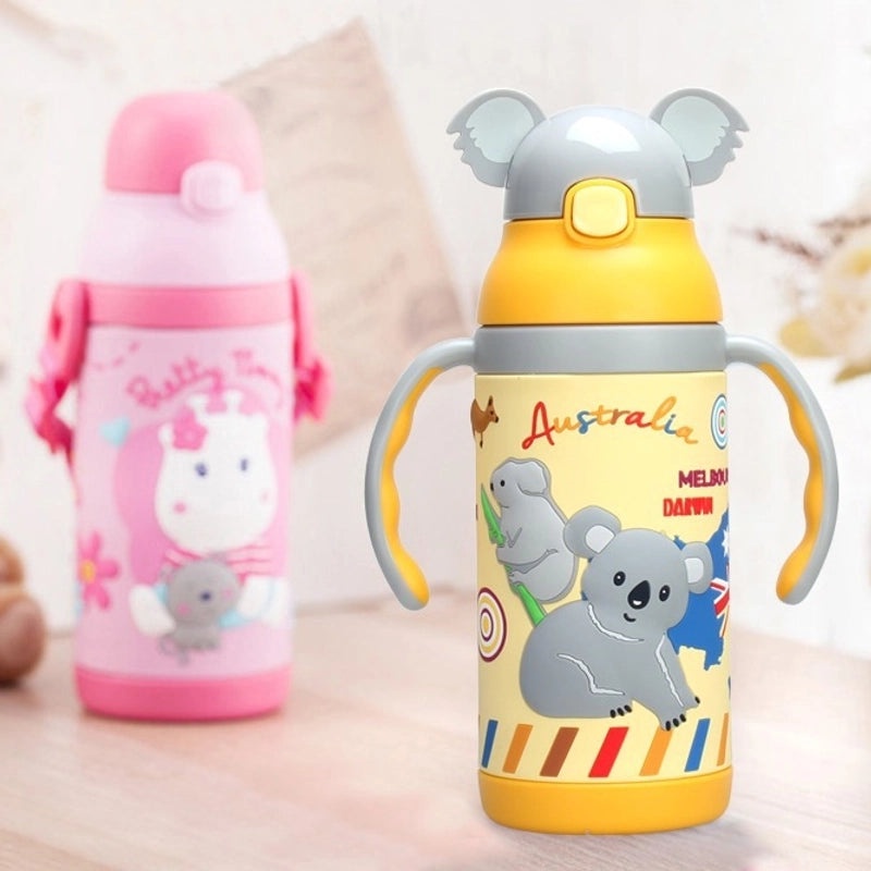Adorable Cartoon Stainless Steel Insulated Water Bottle|Drinkware & Thermoses