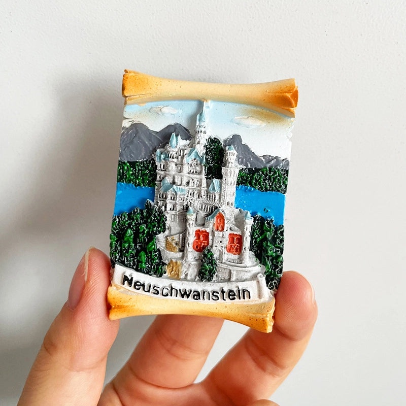 3D Travel Refrigerator Magnet Stickers Europe Cities Souvenirs Creative Tourist Gifts|Home Decor & Magnets