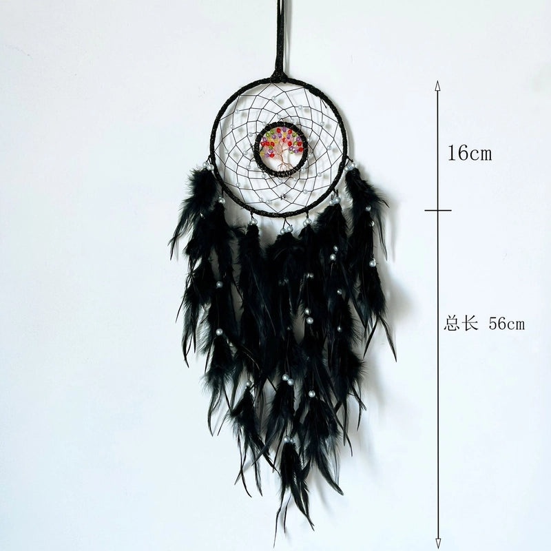 Elegant Geometric Feather Dreamcatcher Wall Art for Casual Home Decor | Wall Art & Decor