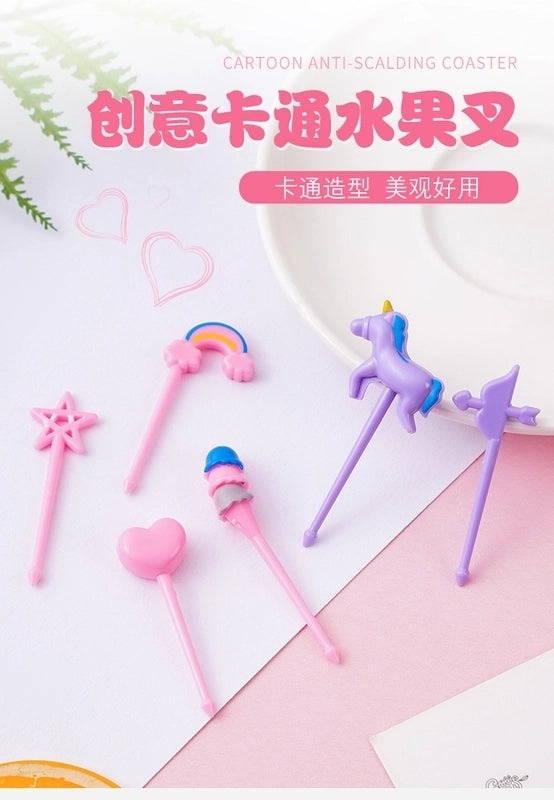 Stylish Car-Shaped Plastic Fruit Fork Set for Parties and Events | Kitchen & Dining Accessories