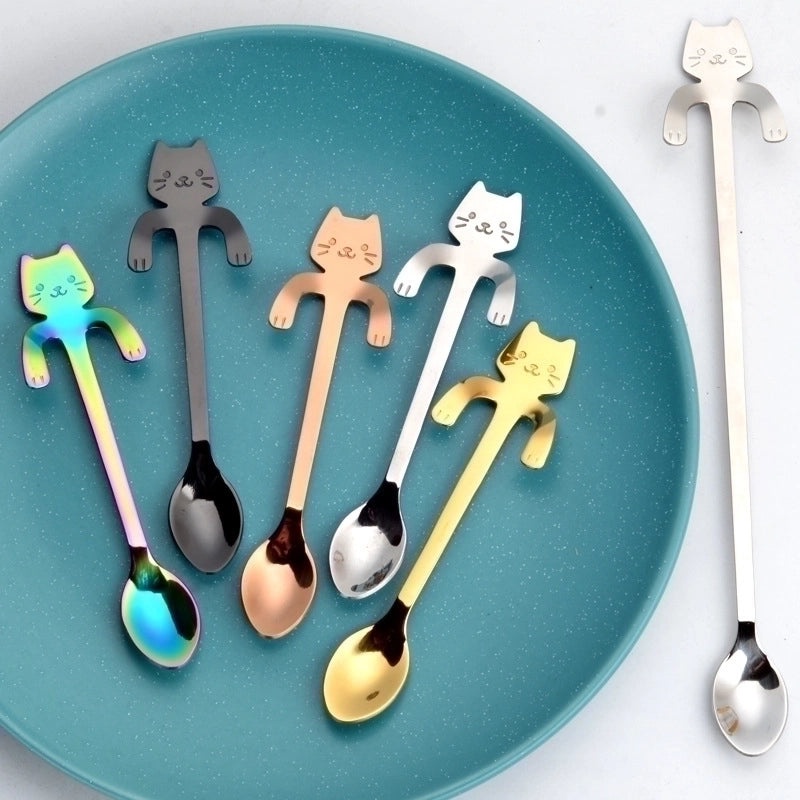 Cute Cartoon Stainless Steel Spoon for Everyday Use|Kitchen & Dining Utensils
