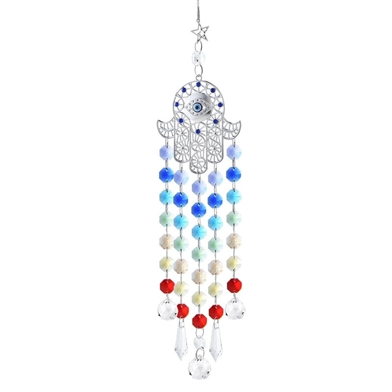 Pastoral Devil's Eye Crystal Wind Chime Decorative Hanging Ornament|Home Decor & Accessories