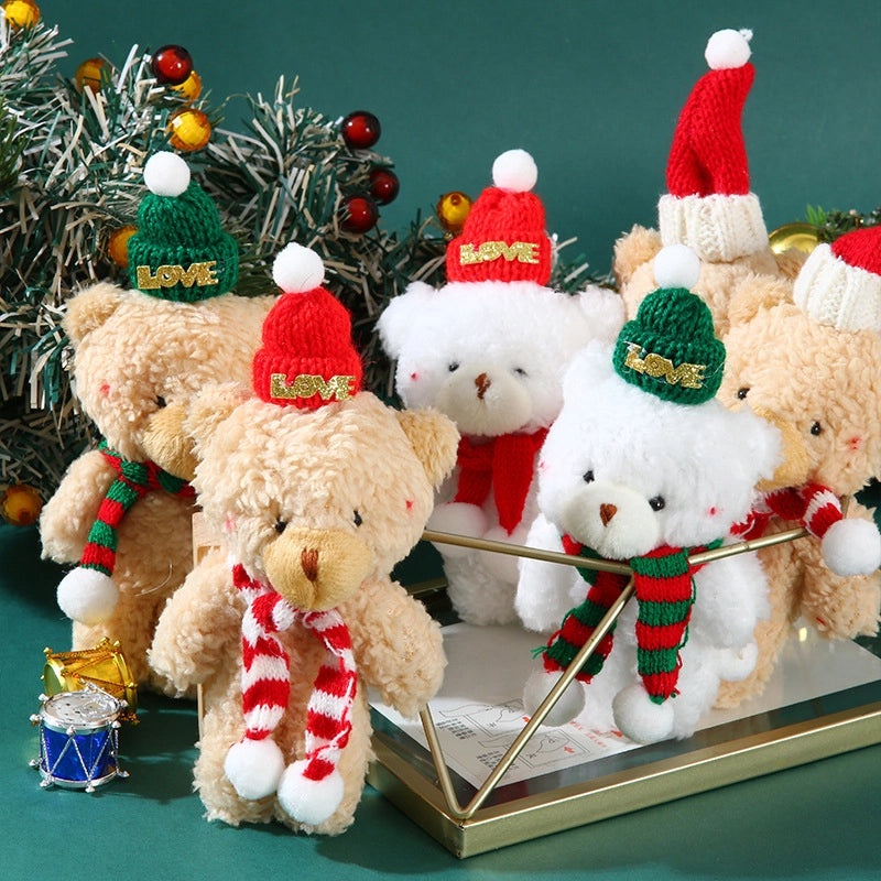 Christmas Plush Bear Stuffed Animal Soft PP Cotton Toy Gift for Kids|Stuffed Animals & Plush Toys