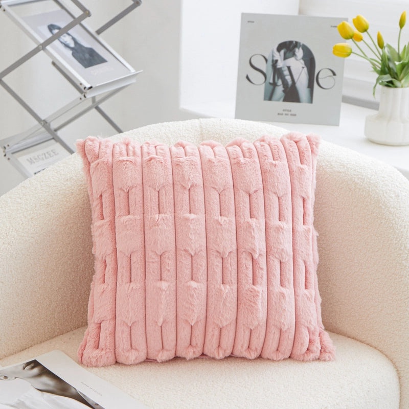Cozy Minimalist Solid Color PP Cotton Plush Throw Pillow for Home Decor|Home Textile Accessories