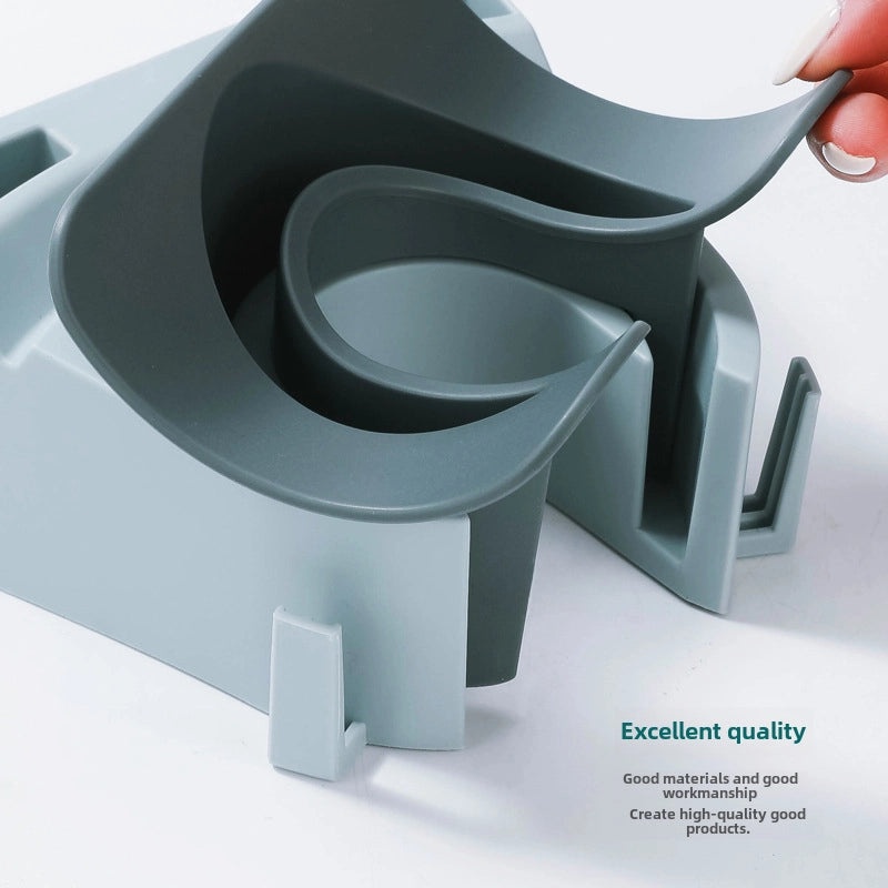 Hands-Free Plastic Hair Dryer Holder Rack | Bathroom Accessories