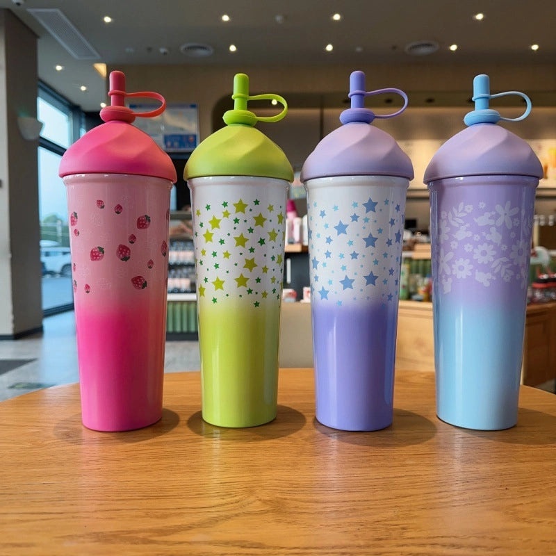 Cute Cartoon Star PC Thermos Mug 1 Piece | Drinkware & Thermoses