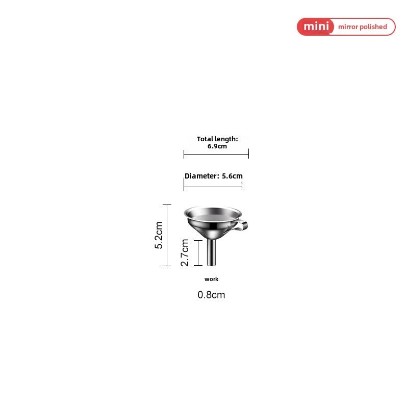304 Stainless Steel Kitchen Funnel Thickened Oil and Wine Strainer Multi-Size Practical Gadget|Kitchen Tools & Gadgets